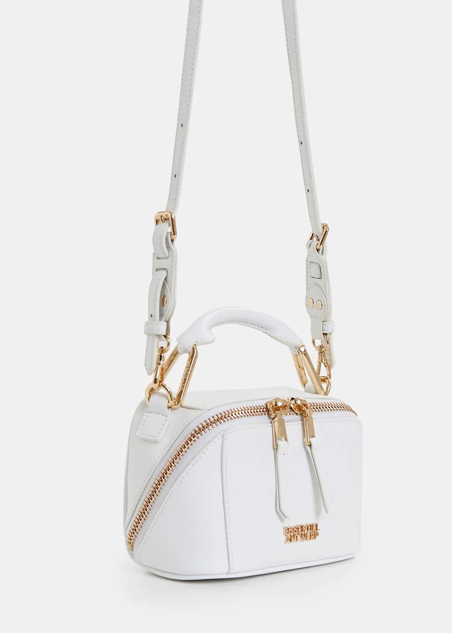 Essentiel Antwerp off-white leather mini bag Hini