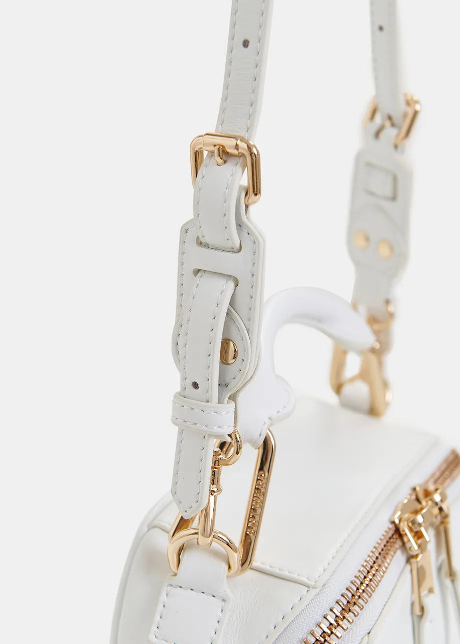 Essentiel Antwerp off-white leather mini bag Hini