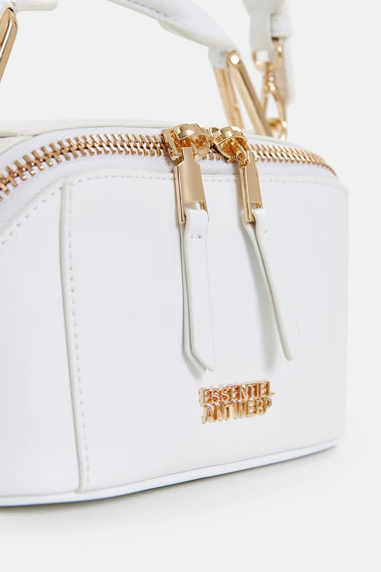 Essentiel Antwerp off-white leather mini bag Hini