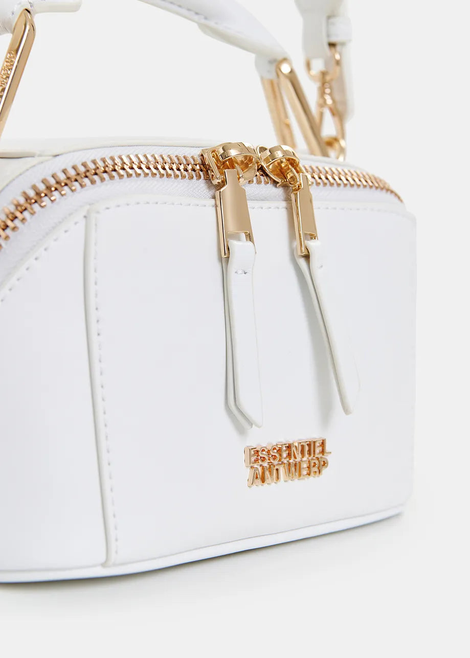 Essentiel Antwerp off-white leather mini bag Hini