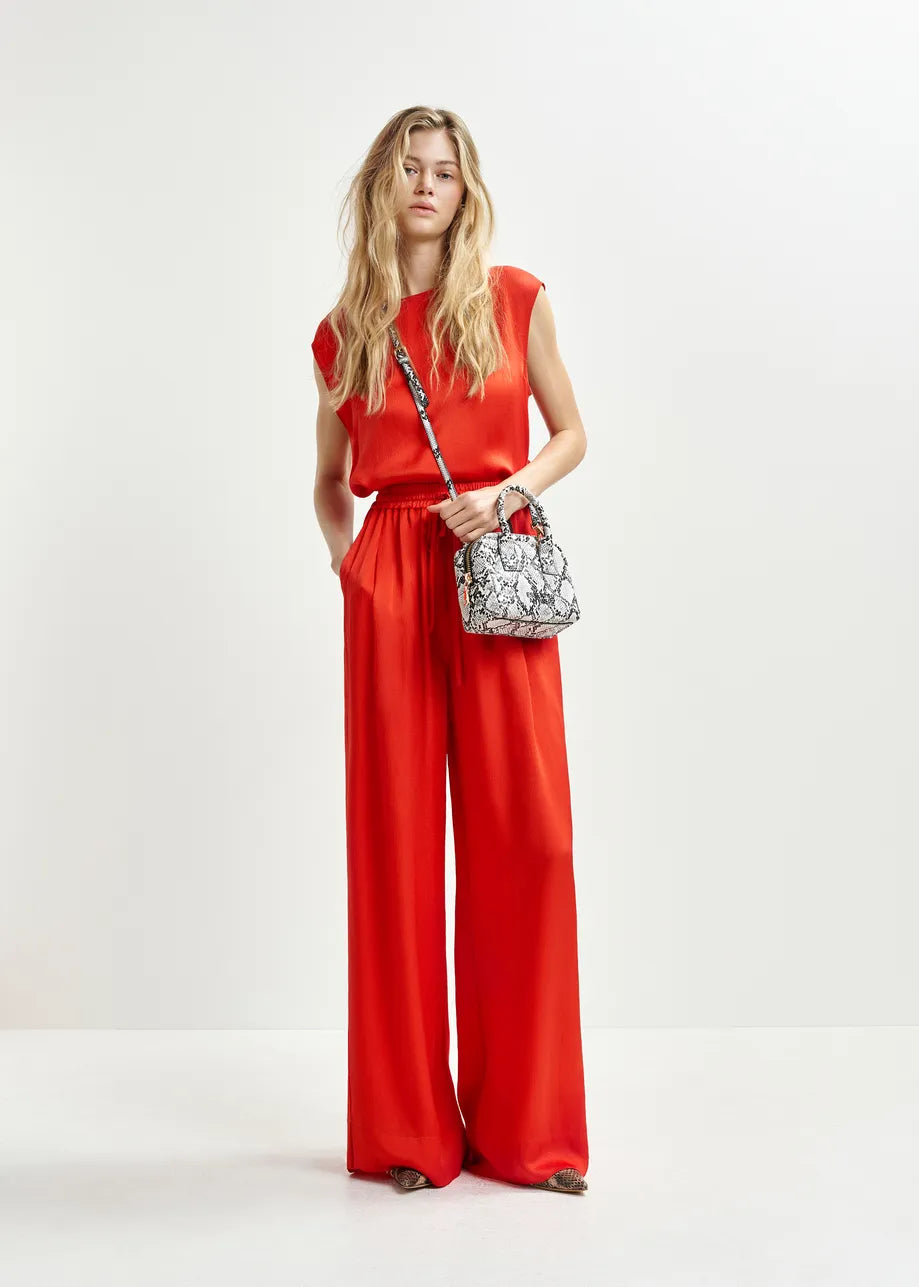 Essentiel Antwerp wide leg track pants Hollusk