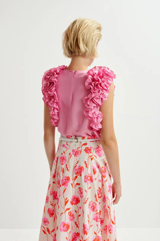Essentiel Antwerp sleeveless ruffle top Honour