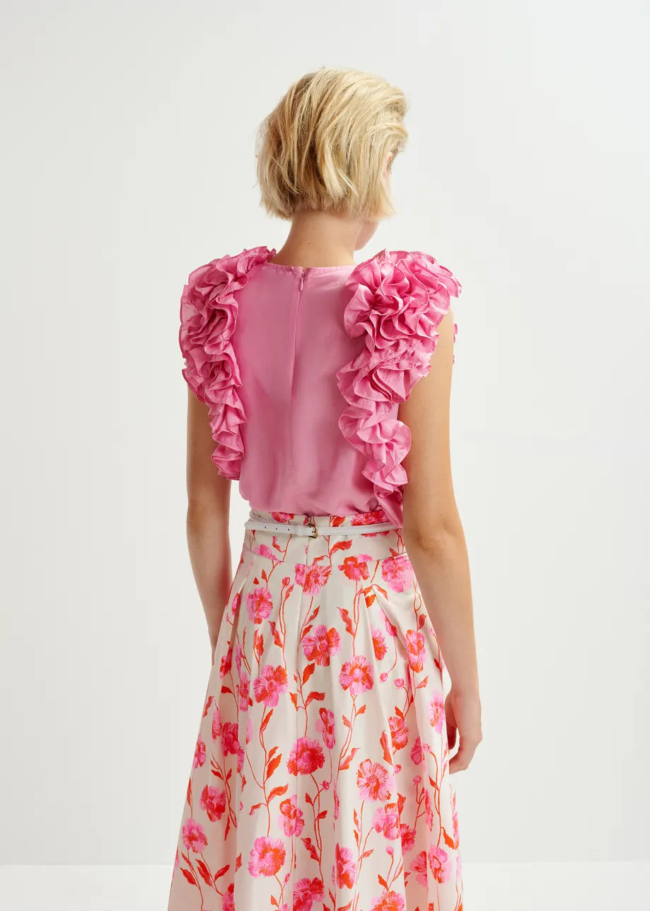Essentiel Antwerp sleeveless ruffle top Honour