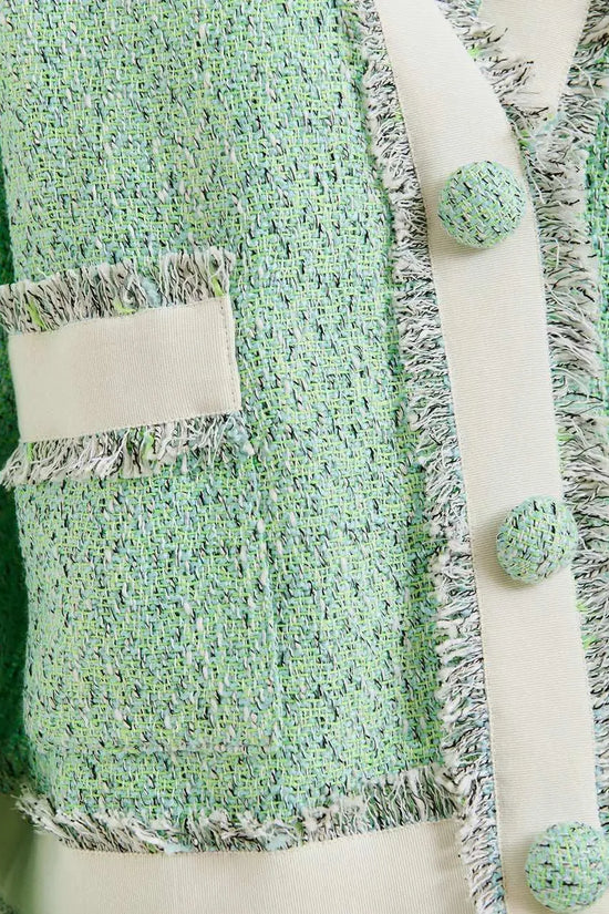 Essentiel Antwerp cropped tweed cardigan Hoola