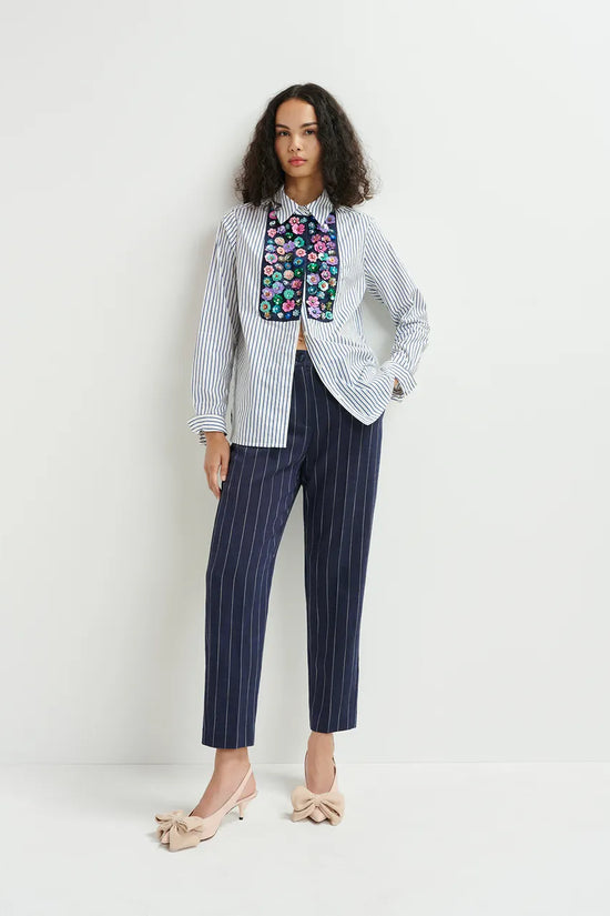 Essentiel Antwerp pinstripe trousers Host