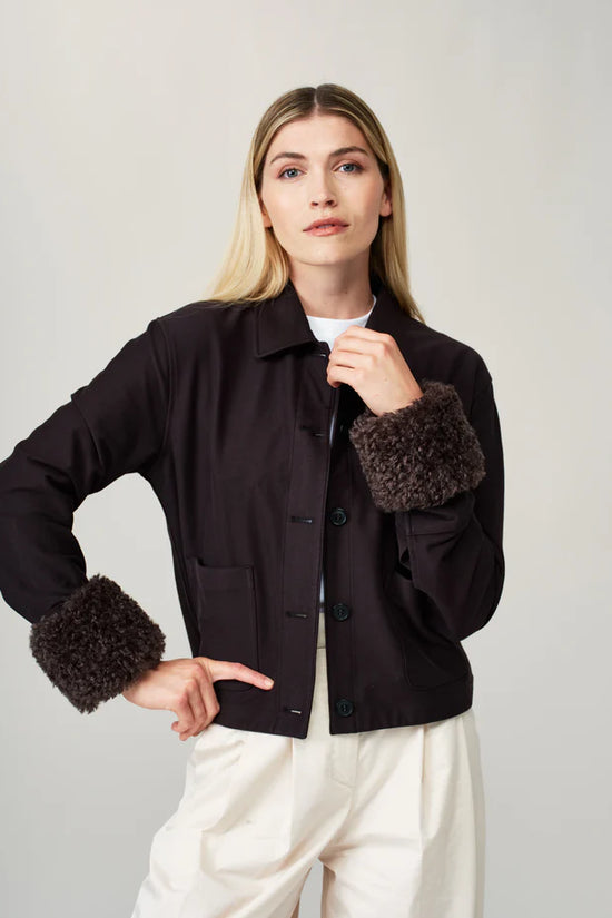 Helen Moore Cream Double-Sided Faux Fur Wrist Warmer