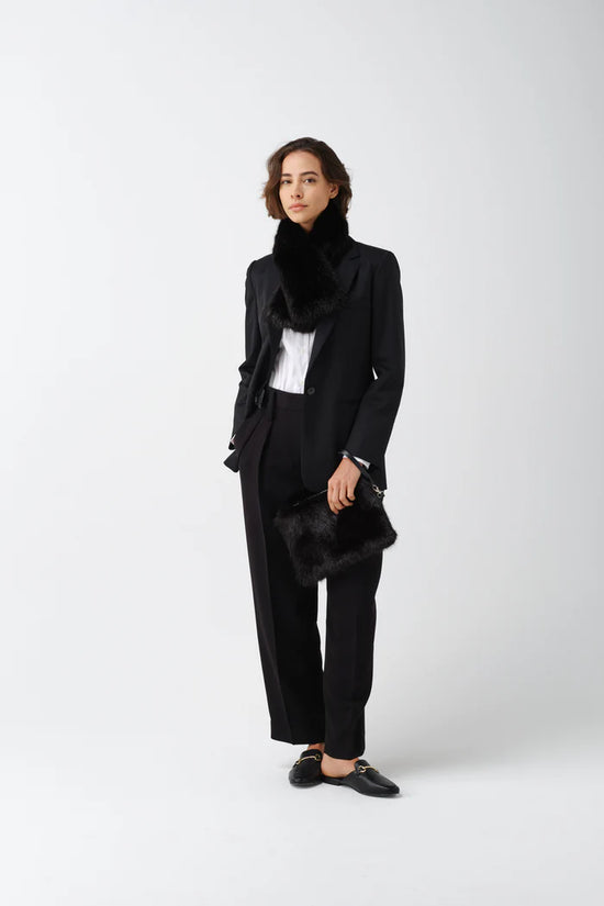 Helen Moore Black Faux Fur Tippet Scarf