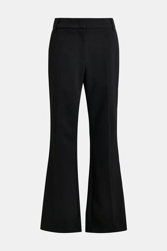 Essentiel Antwerp Black flared trousers with rhinestone-embellished sideseams Ibell