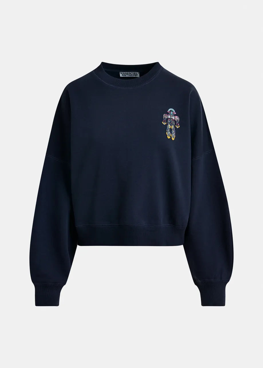 Essentiel Antwerp beaded robot sweater Ibernatus