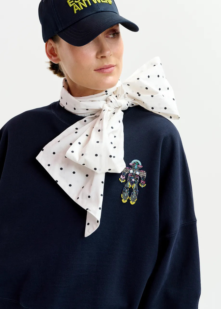 Essentiel Antwerp beaded robot sweater Ibernatus