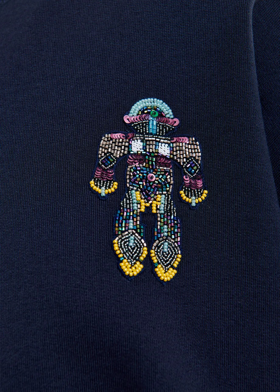 Essentiel Antwerp beaded robot sweater Ibernatus