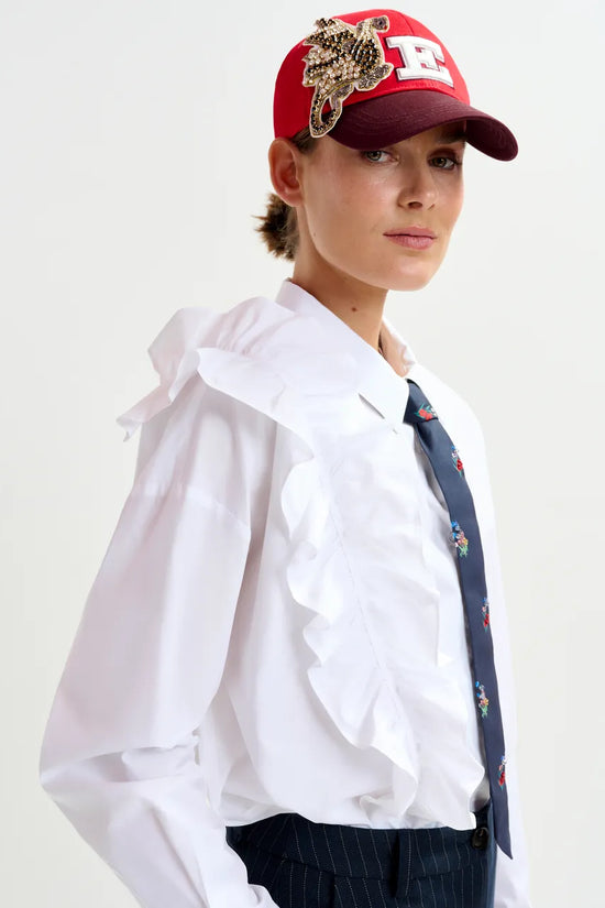 Essentiel Antwerp ruffle detailed shirt Ibody