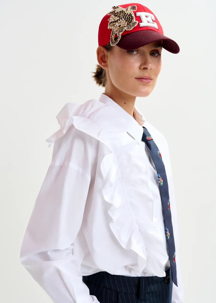 Essentiel Antwerp ruffle detailed shirt Ibody