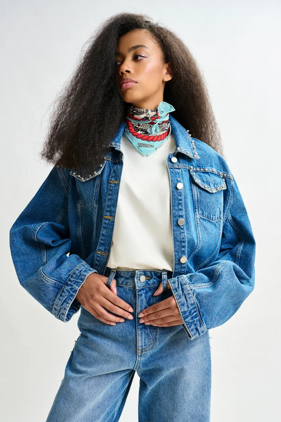 Essentiel Antwerp cropped denim jacket Idolized