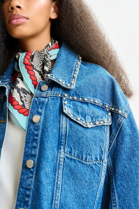 Essentiel Antwerp cropped denim jacket Idolized