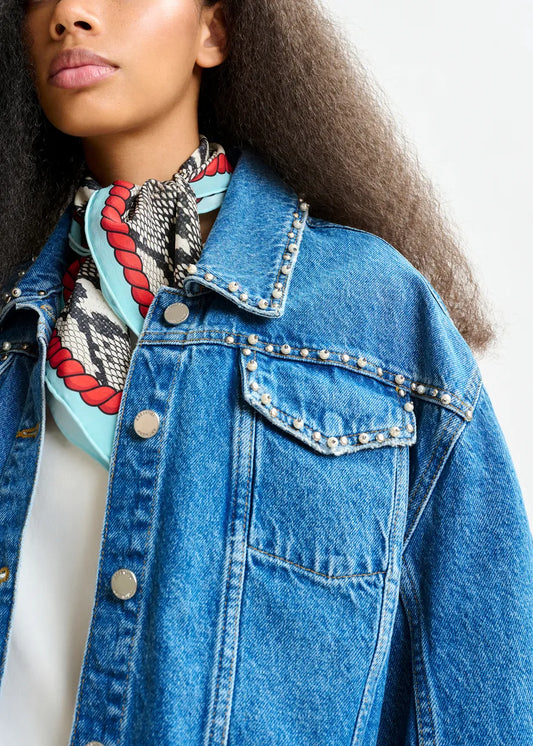 Essentiel Antwerp cropped denim jacket Idolized