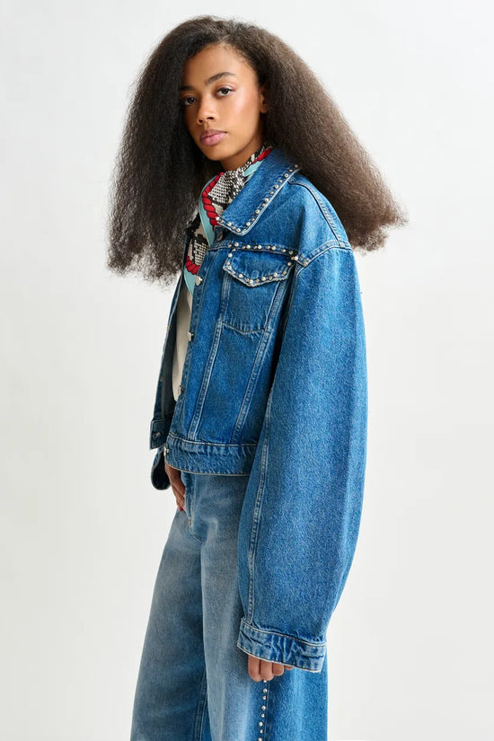 Essentiel Antwerp cropped denim jacket Idolized