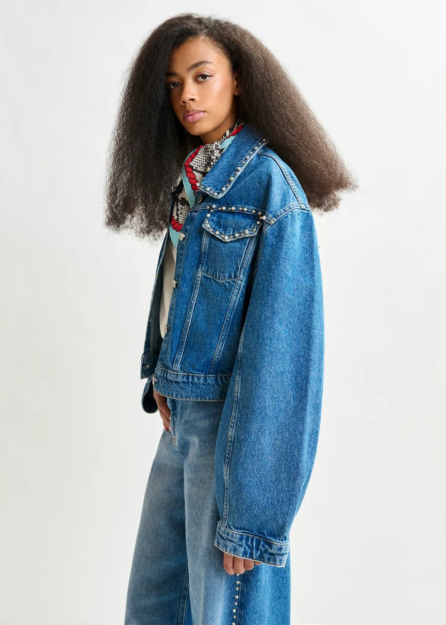 Essentiel Antwerp cropped denim jacket Idolized