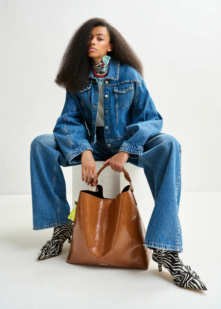 Essentiel Antwerp cropped denim jacket Idolized