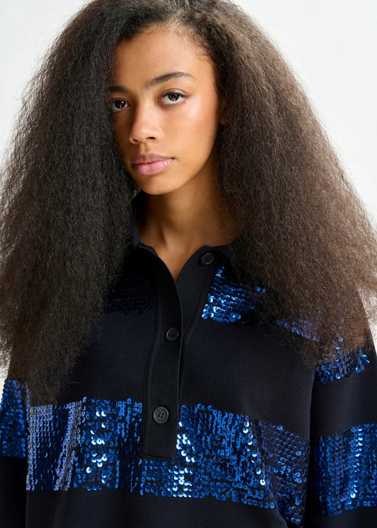 Essentiel Antwerp sequin polo Illuminati