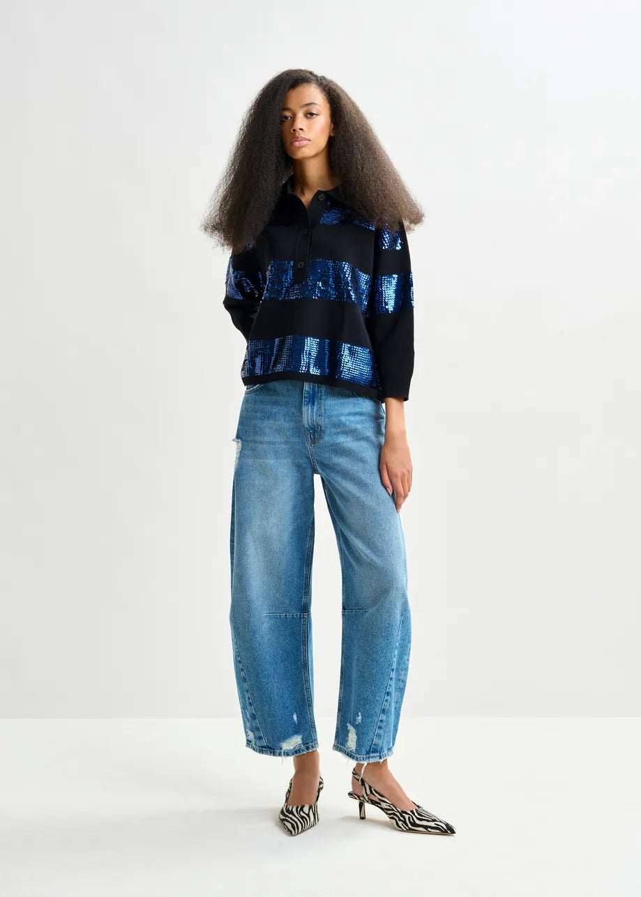 Essentiel Antwerp sequin polo Illuminati