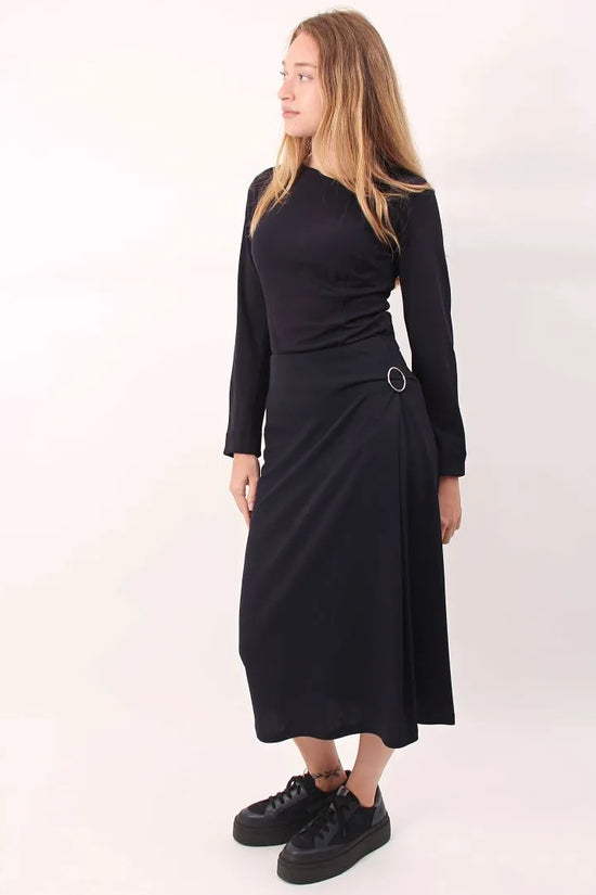 Max Mara Leisure silver buckle midi skirt Paolo