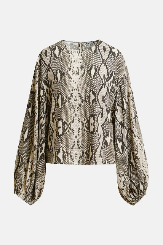 Essentiel Antwerp snake print top Inemy