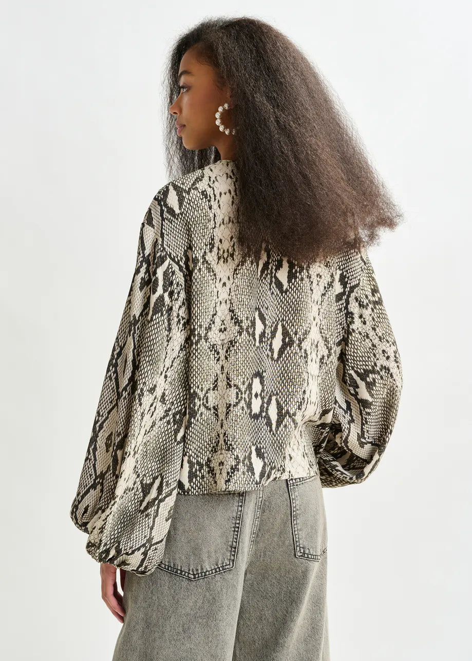 Essentiel Antwerp snake print top Inemy