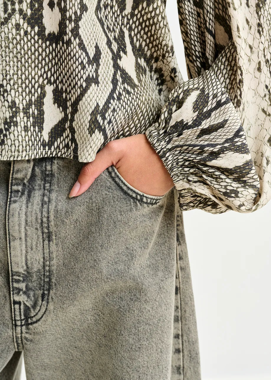 Essentiel Antwerp snake print top Inemy