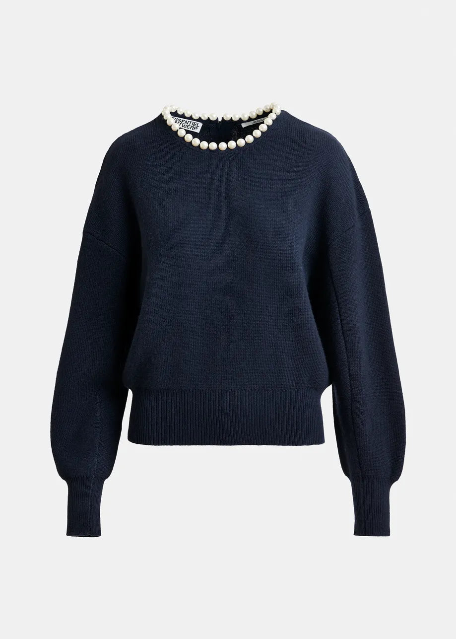 Essentiel Antwerp pearl embellished sweater Inti