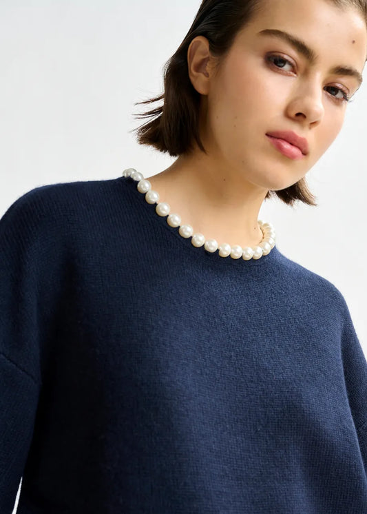 Essentiel Antwerp pearl embellished sweater Inti