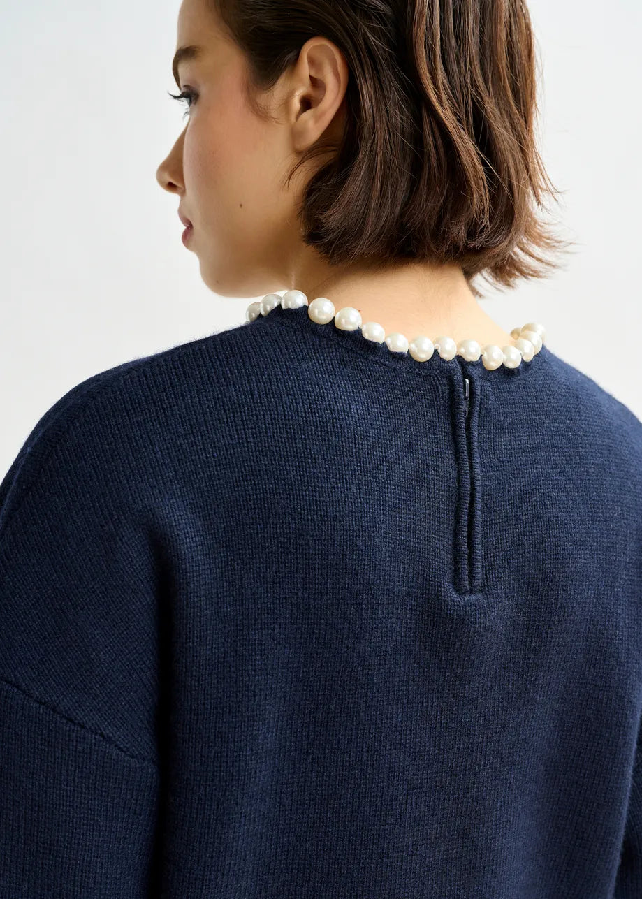 Essentiel Antwerp pearl embellished sweater Inti