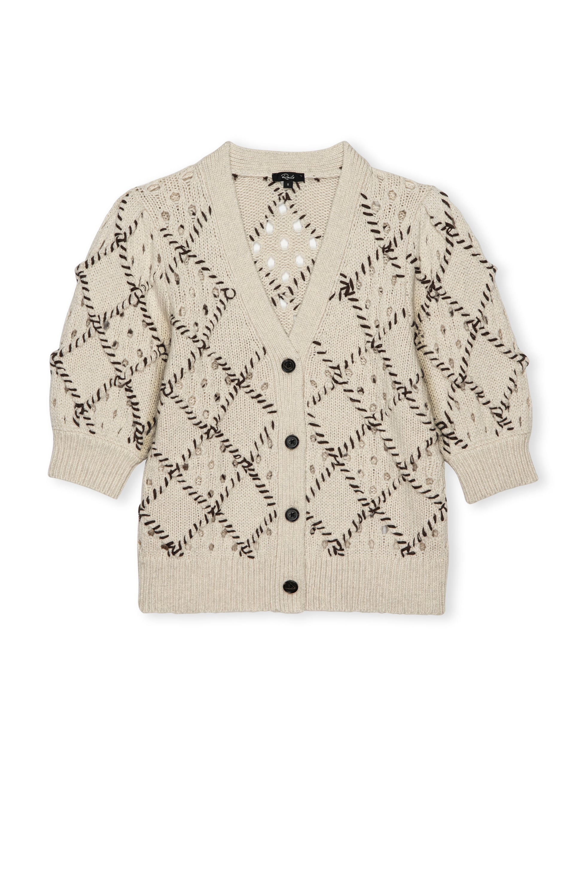 Rails patchwork cardigan Isla