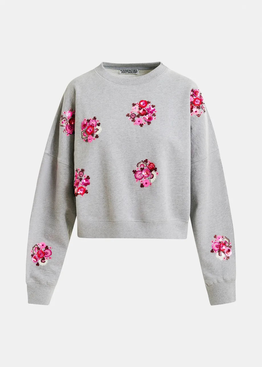 Essentiel Antwerp floral sequin sweatshirt Itro