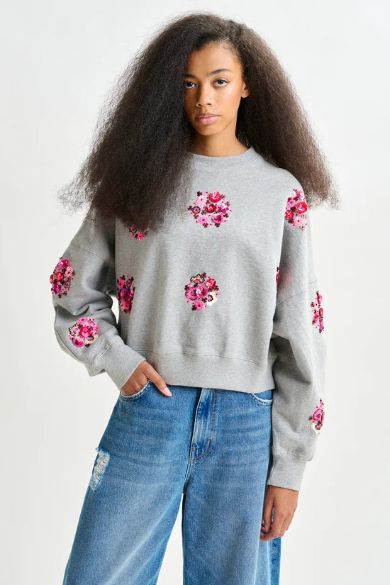 Essentiel Antwerp floral sequin sweatshirt Itro