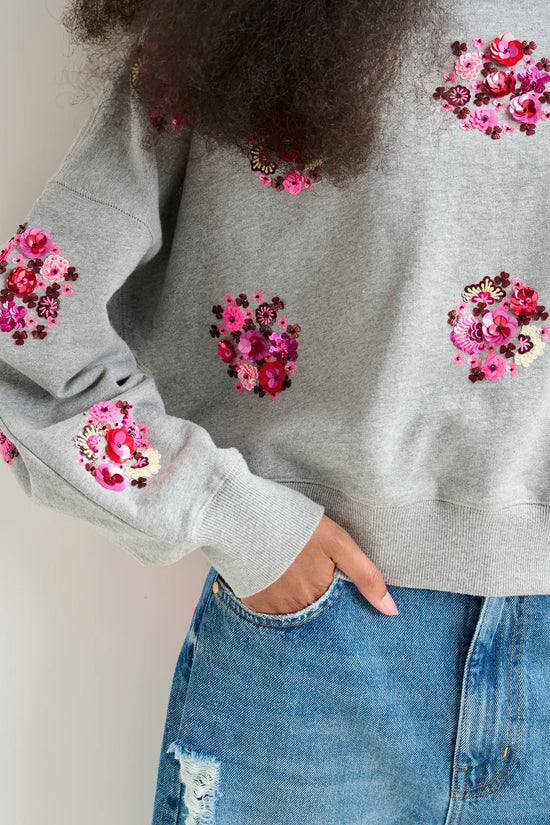 Essentiel Antwerp floral sequin sweatshirt Itro