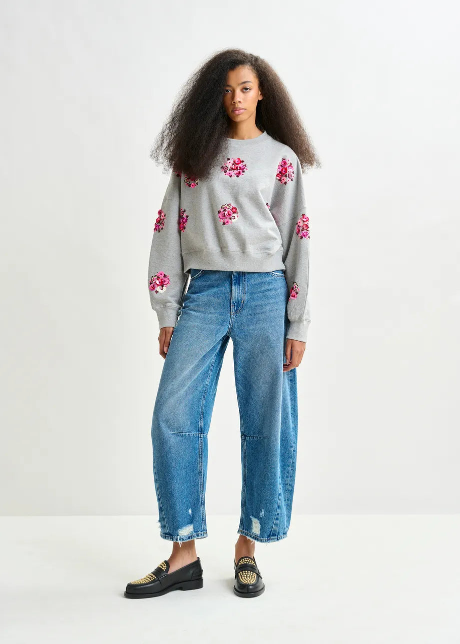 Essentiel Antwerp floral sequin sweatshirt Itro