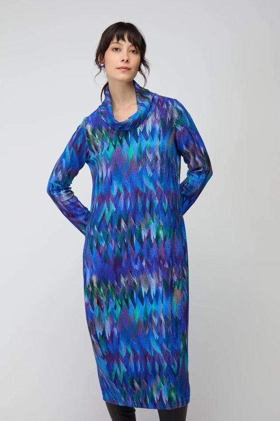 Sahara abstract feather bubble dress JFD6056-AFTJ