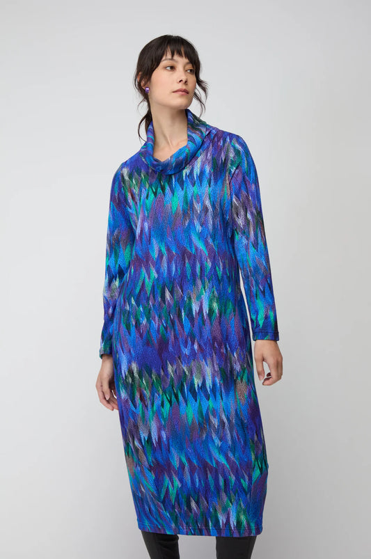 Sahara abstract feather bubble dress JFD6056-AFTJ