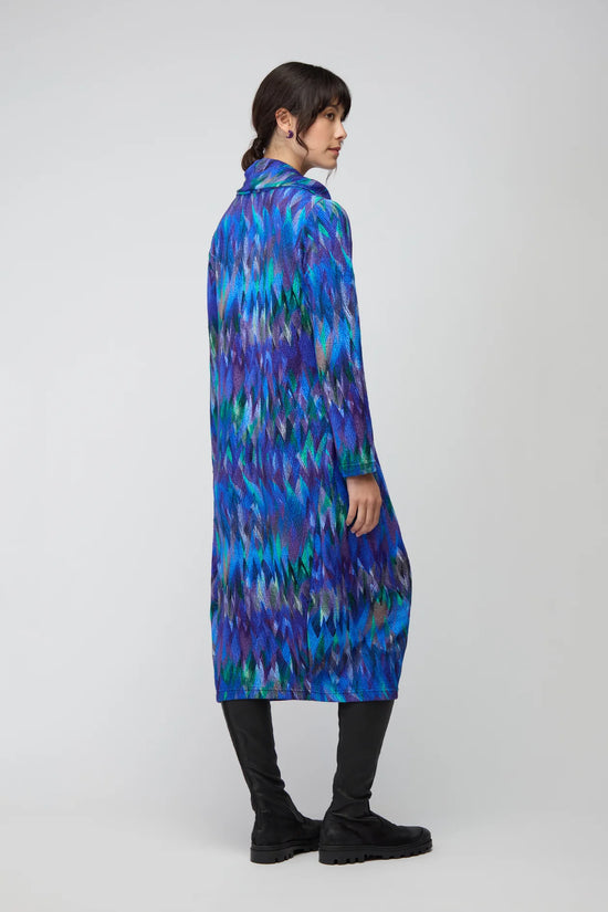 Sahara abstract feather bubble dress JFD6056-AFTJ