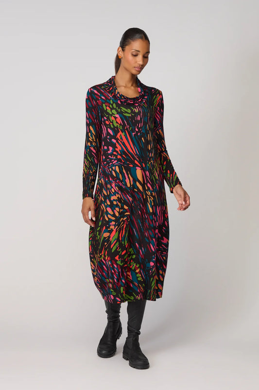 Sahara skyfire jersey dress Jfd6633-BSW