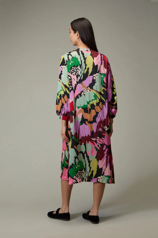 Sahara floral collage print dress JFD6691