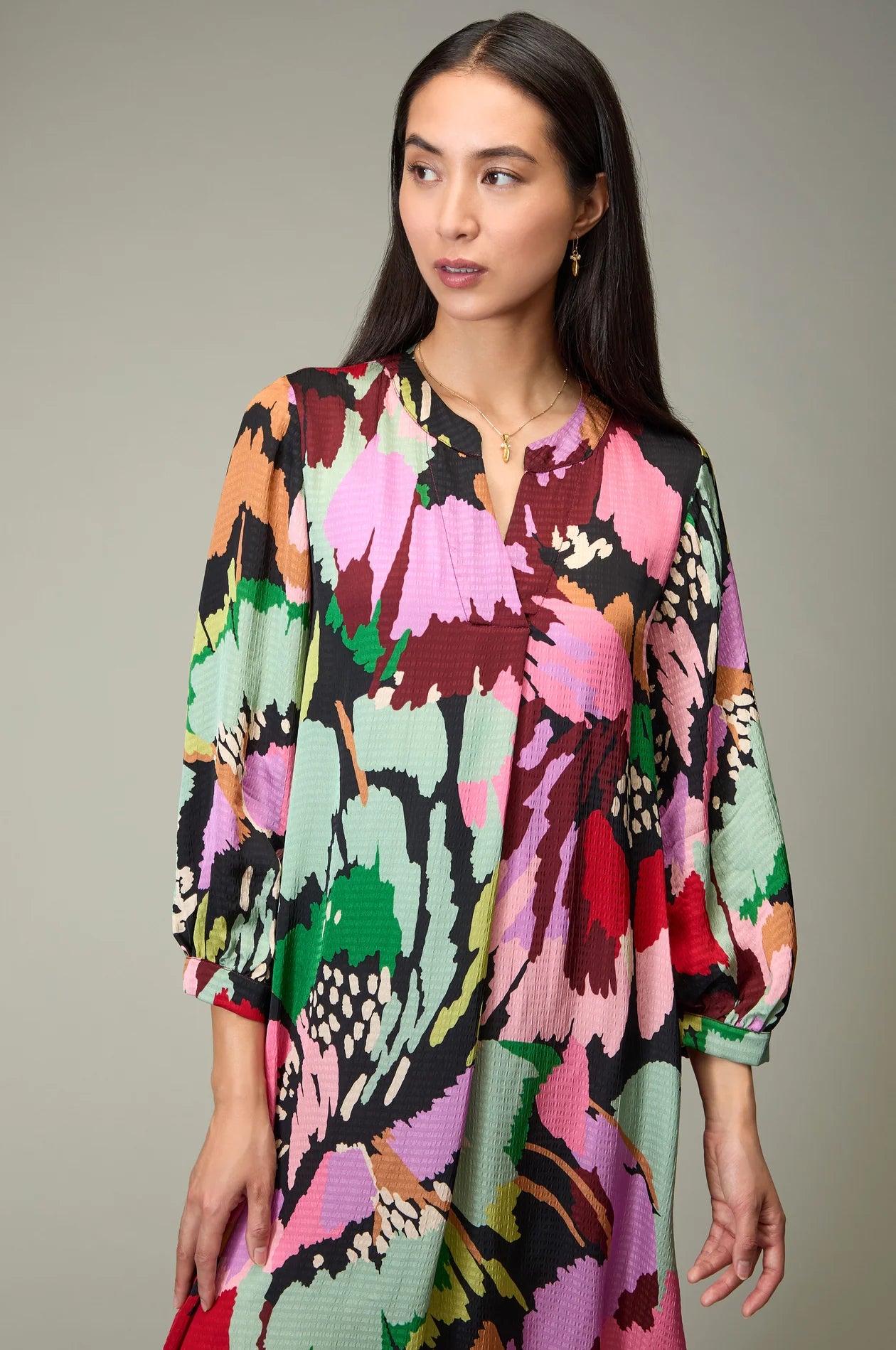 Sahara floral collage print dress JFD6691