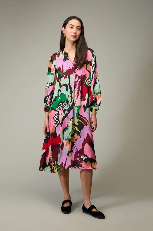 Sahara floral collage print dress JFD6691
