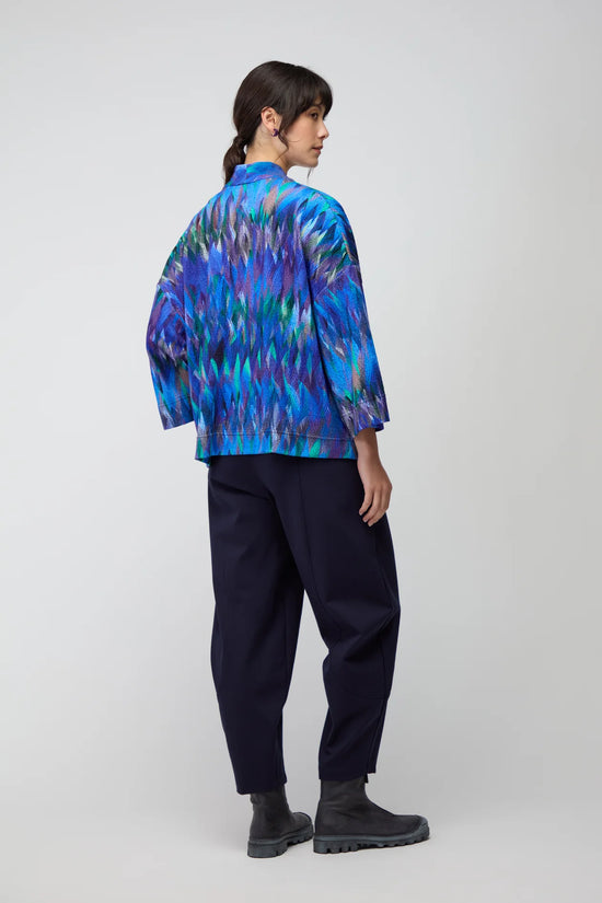 Sahara abstract feather jersey jacket JFJ6153-AFTJ