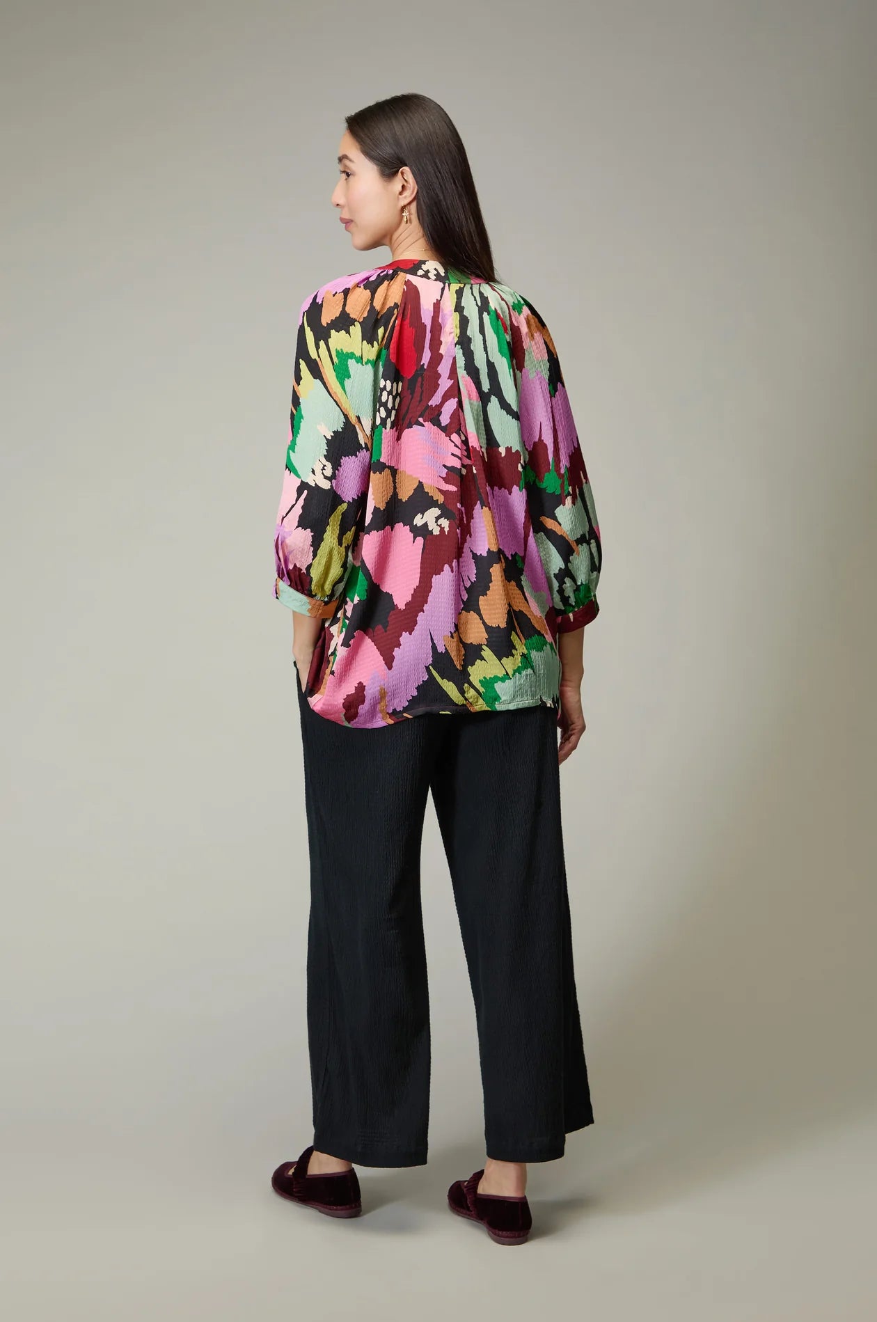 Sahara floral collage print top Jft6450-lfc