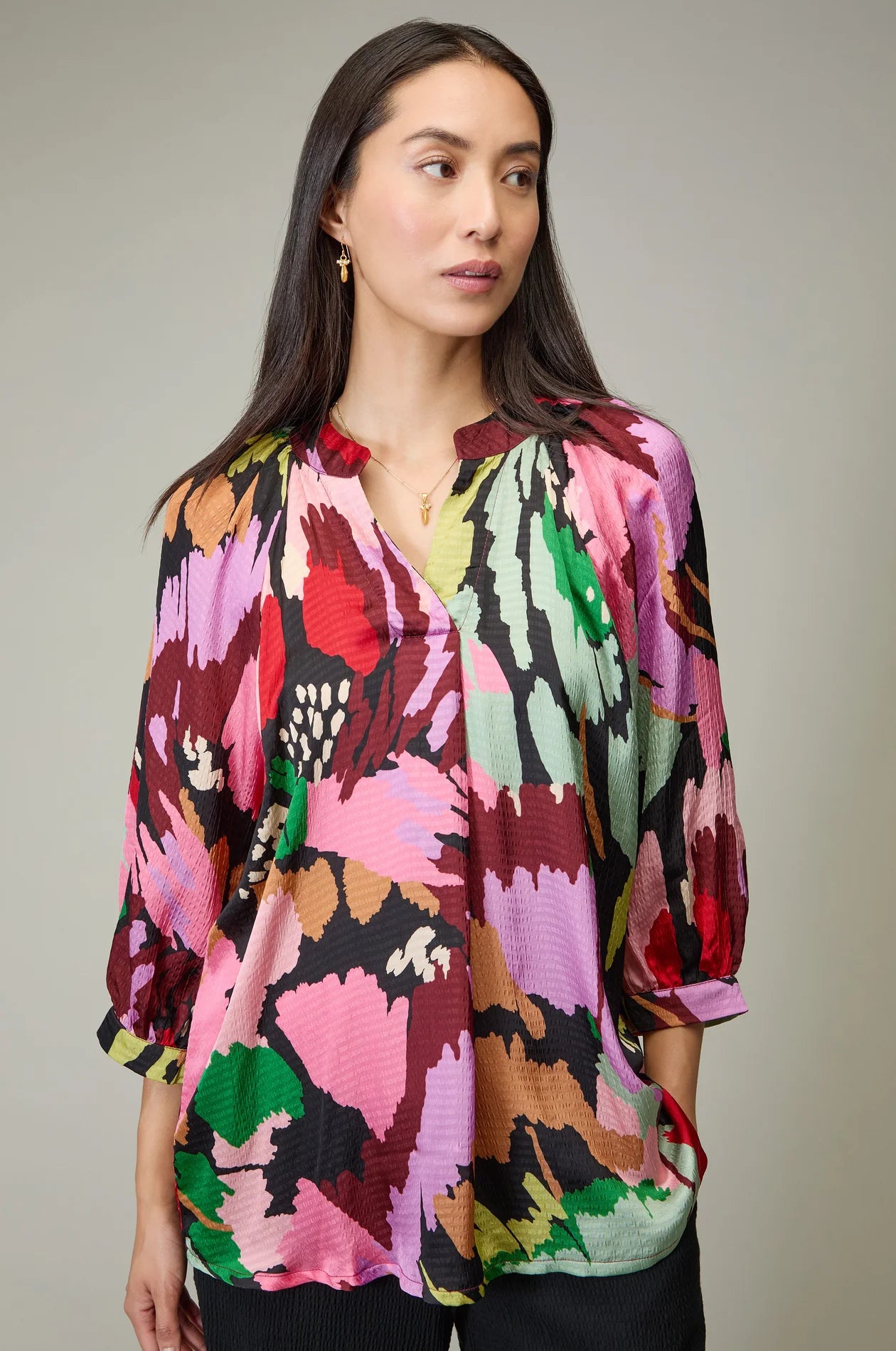 Sahara floral collage print top Jft6450-lfc