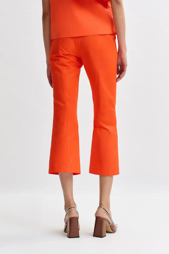 Essentiel Antwerp Orange Cropped Flared Trousers