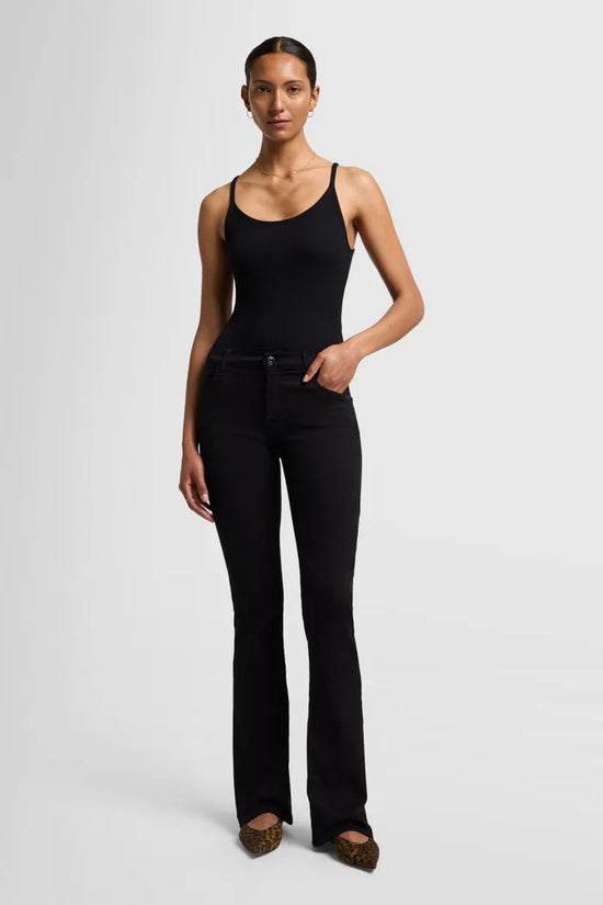 7 For All Mankind black rinsed bootcut jeans JSBO5260BF