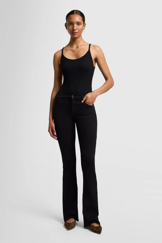 7 For All Mankind black rinsed bootcut jeans JSBO5260BF